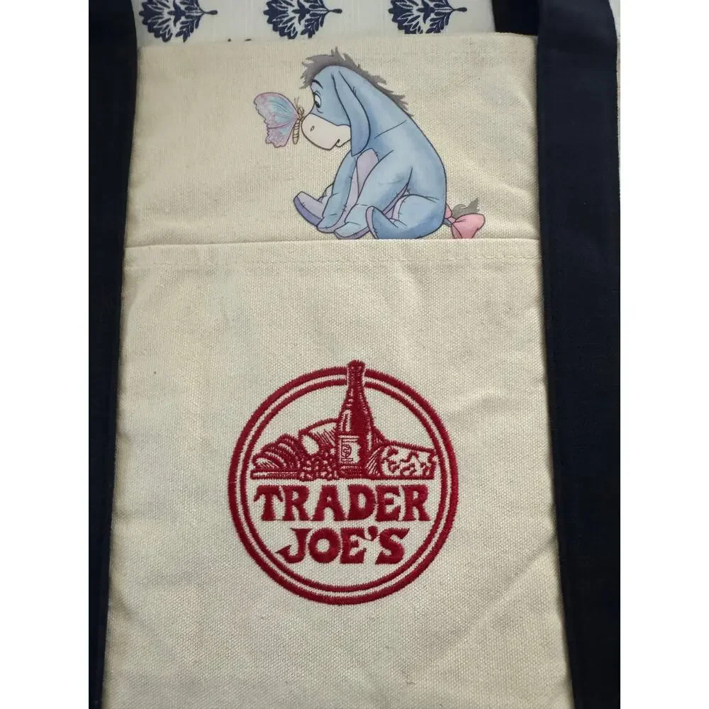 Disney Winnie Pooh Tigger Eeyore Piglet Large Custom Made Trader Joes Mini Tote